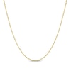 Thumbnail Image 1 of 1.0mm Bead Chain Necklace in Sterling Silver with Gold-Tone Flash Plate - 16&quot;