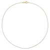 Thumbnail Image 3 of 1.0mm Bead Chain Necklace in Sterling Silver with Gold-Tone Flash Plate - 16&quot;