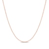 Thumbnail Image 0 of 1.0mm Bead Chain Necklace in Sterling Silver with Rose-Tone Flash Plate - 16"