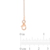 Thumbnail Image 3 of 1.0mm Bead Chain Necklace in Sterling Silver with Rose-Tone Flash Plate - 16"