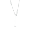 0.45 CT. T.W. Black and White Diamond Alternating Necklace in Sterling Silver – 17"