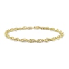 Thumbnail Image 0 of Ladies' 3.7mm Singapore Chain Bracelet in Sterling Silver with Gold-Tone Flash Plate - 7.5"