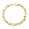 Thumbnail Image 1 of 6.5mm Curb Chain Anklet in Sterling Silver with Gold-Tone Flash Plate - 9&quot;