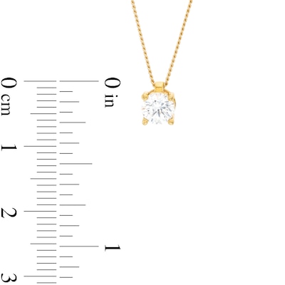 CT. Certified Diamond Solitaire Pendant in 14K Gold (J/I3) – 19