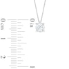 Thumbnail Image 3 of 0.50 CT. Certified Diamond Solitaire Pendant in 14K White Gold (J/I3) – 19&quot;