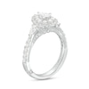Thumbnail Image 2 of Monique Lhuillier Bliss 1.29 CT. T.W. Pear-Shaped Diamond Double Frame Vintage-Style Engagement Ring in 18K White Gold