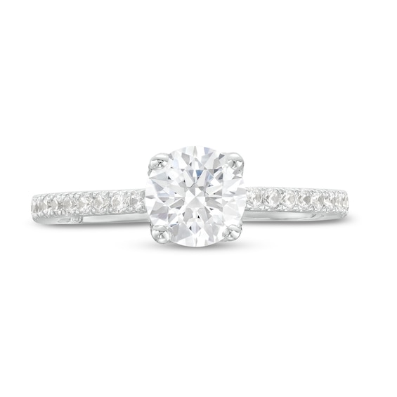 Monique Lhuillier Bliss 1.37 CT. T.W. Diamond Engagement Ring in 18K White Gold