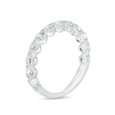 Monique Lhuillier Bliss 0.95 CT. T.W. Oval Diamond Anniversary Band in 18K White Gold