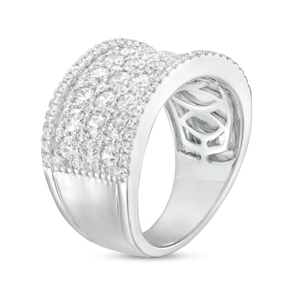 2.00 CT. T.W. Certified Lab-Created Multi-Diamond Anniversary Band in 14K White Gold (F/SI2)