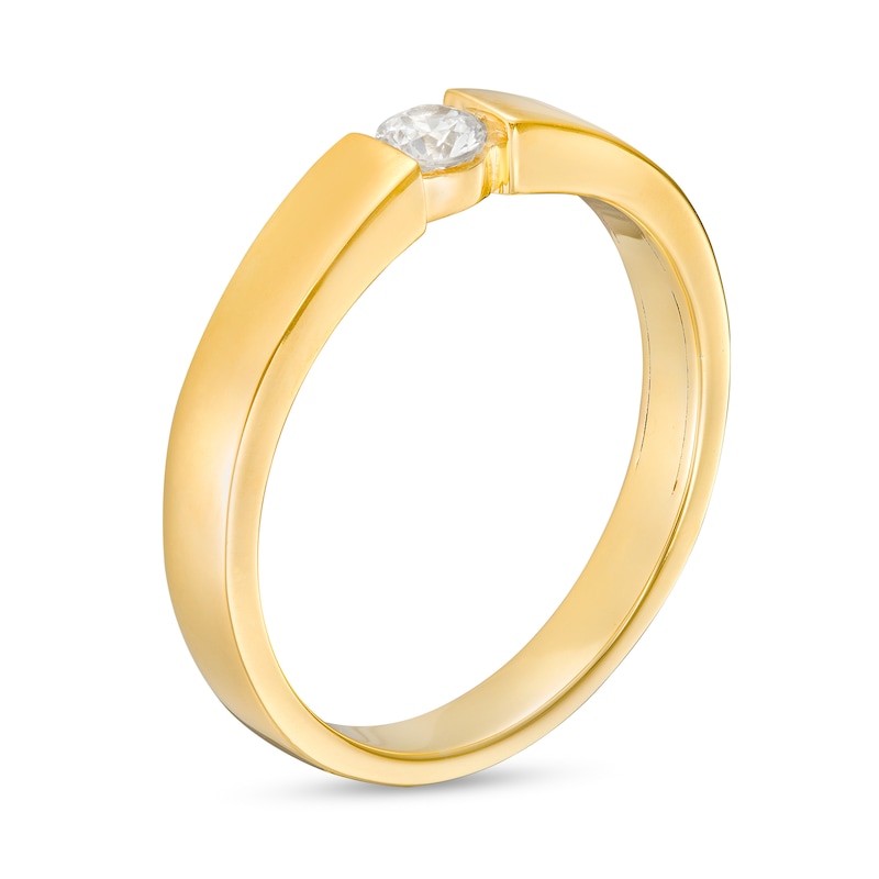 Men's 0.23 CT. Diamond Solitaire Wedding Band in 10K Gold|Peoples Jewellers