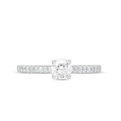 Celebration Infinite™ Canadian Certified Centre Diamond CT. T.W. Engagement Ring in 14K White Gold (I/SI2