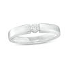 Thumbnail Image 1 of Men's 0.23 CT. Diamond Solitaire Wedding Band in 10K White Gold