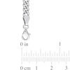 7.0mm Lab-Created Ruby Solitaire Curb Chain Necklace in Sterling Silver - 17.5"