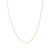 Thumbnail Image 0 of 1.8mm Paper Clip and "X" Link Chain Half-and-Half Necklace in Solid 10K Gold