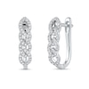 0.25 CT. T.W. Diamond Multi-Link U-Hoop Earrings in 10K Gold