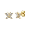 Thumbnail Image 0 of Diamond Accent Butterfly Stud Earrings in 10K Gold