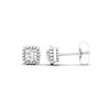 Thumbnail Image 0 of 0.33 CT. T.W. Diamond Solitaire Cushion Bead Frame Stud Earrings in 10K White Gold