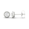 Thumbnail Image 0 of 0.33 CT. T.W. Diamond Solitaire Bead Frame Stud Earrings in 10K White Gold