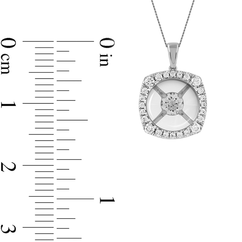 0.25 CT. T.W. Quad Diamond Flower Pendant in 10K Gold|Peoples Jewellers