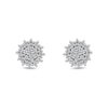 Thumbnail Image 1 of 0.13 CT. T.W. Multi-Diamond Starburst Stud Earrings in 10K Gold