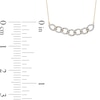 0.25 CT. T.W. Diamond Open Marquise-Shaped Linked Chain Necklace in Sterling Silver with 14K Gold Plate