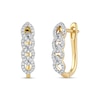 Thumbnail Image 1 of 0.25 CT. T.W. Diamond Multi-Link U-Hoop Earrings in 10K Gold