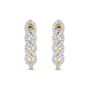 Thumbnail Image 2 of 0.25 CT. T.W. Diamond Multi-Link U-Hoop Earrings in 10K Gold