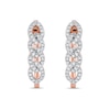 0.25 CT. T.W. Diamond Multi-Link U-Hoop Earrings in 10K Rose Gold