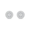 0.25 CT. T.W. Multi-Diamond Double Frame Stud Earrings in 10K Gold