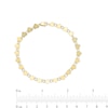 Thumbnail Image 4 of Heart Disc Chain Link Bracelet in 10K Gold - 7.25"