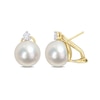 12.0-12.5mm Baroque South Sea Cultured Pearl and 0.40 CT. T.W. Diamond Stud Earrings in 14K Gold