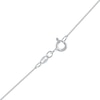 Thumbnail Image 2 of 0.10 CT. T.W. Diamond Tilted Heart Button Pendant in 10K White Gold