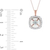 0.25 CT. T.W. Quad Diamond Flower Pendant in 10K Rose Gold