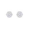 0.11 CT. T.W. Diamond Flower Stud Earrings in 10K Rose Gold