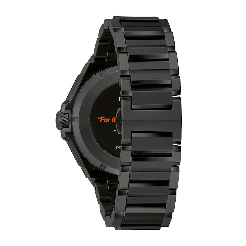 Men's Bulova Marc Anthony Series X Black Diamond Accent Black IP Watch with Tonneau Dial (Model: 98D183)