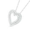 Thumbnail Image 1 of Diamond Accent Double Heart Pendant in Sterling Silver