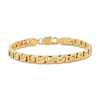 Thumbnail Image 0 of Men’s 6.5mm Flat Mariner Chain Bracelet in Solid Stainless Steel  with Yellow IP – 8.5"