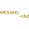 Thumbnail Image 2 of Men’s 6.5mm Flat Mariner Chain Bracelet in Solid Stainless Steel  with Yellow IP – 8.5"
