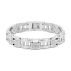 Men's 0.29 CT. T.W. Diamond Link Bracelet in Stainless Steel - 8.62"