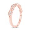 0.25 CT. T.W. Diamond Vintage-Style Anniversary Band in 10K Rose Gold