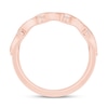 0.25 CT. T.W. Diamond Vintage-Style Anniversary Band in 10K Rose Gold