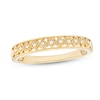 Thumbnail Image 0 of 0.05 CT. T.W. Diamond Mirrored Hearts Vintage-Style Stackable Anniversary Band in 10K Gold