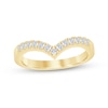 0.23 CT. T.W. Diamond Chevron Anniversary Band in 10K Gold