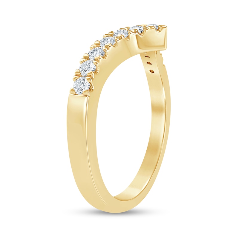 0.23 CT. T.W. Diamond Chevron Anniversary Band in 10K Gold