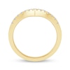 0.23 CT. T.W. Diamond Chevron Anniversary Band in 10K Gold