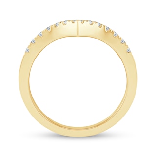 0.23 CT. T.W. Diamond Chevron Anniversary Band in 10K Gold