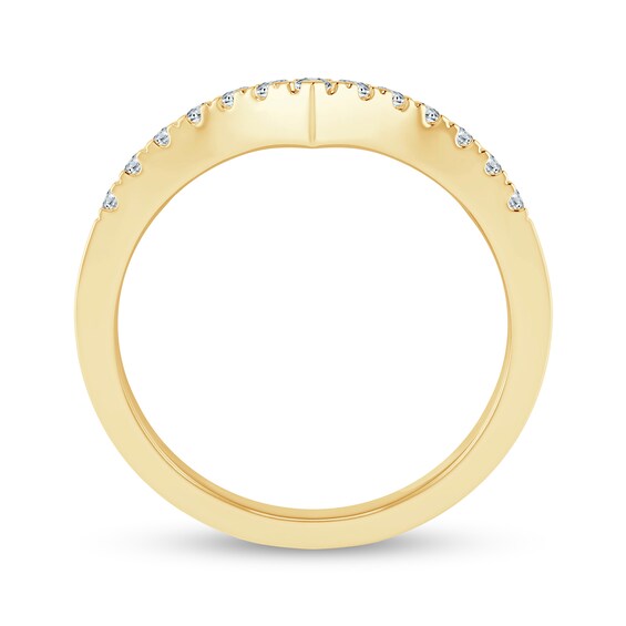 0.23 CT. T.W. Diamond Chevron Anniversary Band in 10K Gold