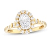 0.75 CT. T.W. Oval-Shaped Multi-Diamond Frame Engagement Ring in 10K Gold (I/I2)