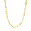 Thumbnail Image 0 of Diamond-Cut Alternating Oval Bead Chain Necklace in 18K Gold