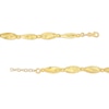 Thumbnail Image 2 of Diamond-Cut Alternating Oval Bead Chain Necklace in 18K Gold